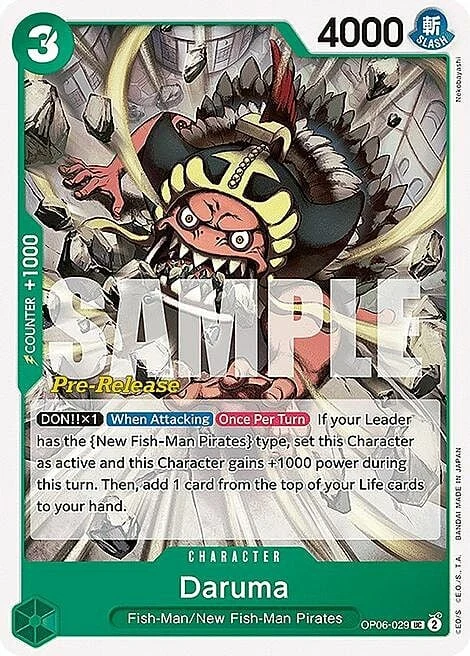 Carte One Piece anglaise OP06-029 Daruma