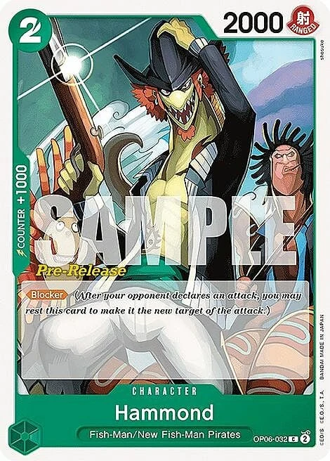 Carte One Piece anglaise OP06-032 Hammond