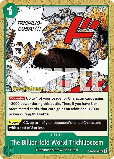 Carte One Piece anglaise OP06-038 The Billion-fold World Trichiliocosm