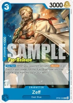 Carte One Piece anglaise OP06-048 Zeff