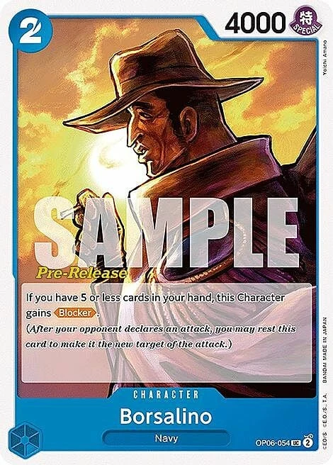Carte One Piece anglaise OP06-054 Borsalino