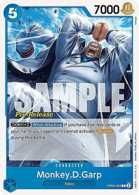 Carte One Piece anglaise OP06-055 Monkey.D.Garp