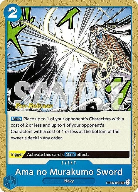 Carte One Piece anglaise OP06-056 Ama no Murakumo Sword