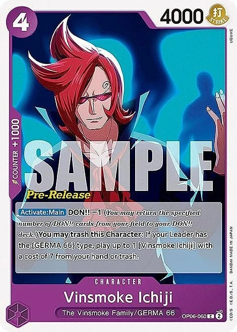 Carte One Piece anglaise OP06-060 Vinsmoke Ichiji