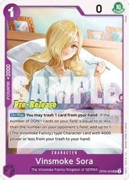 Carte One Piece anglaise OP06-063 Vinsmoke Sora