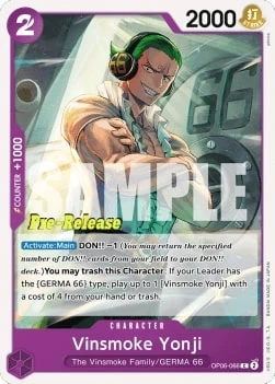 Carte One Piece anglaise OP06-066 Vinsmoke Yonji