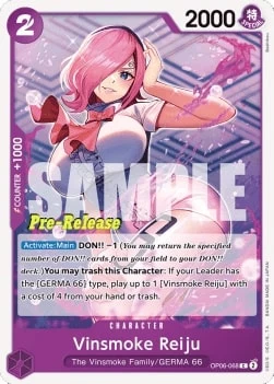 Carte One Piece anglaise OP06-068 Vinsmoke Reiju