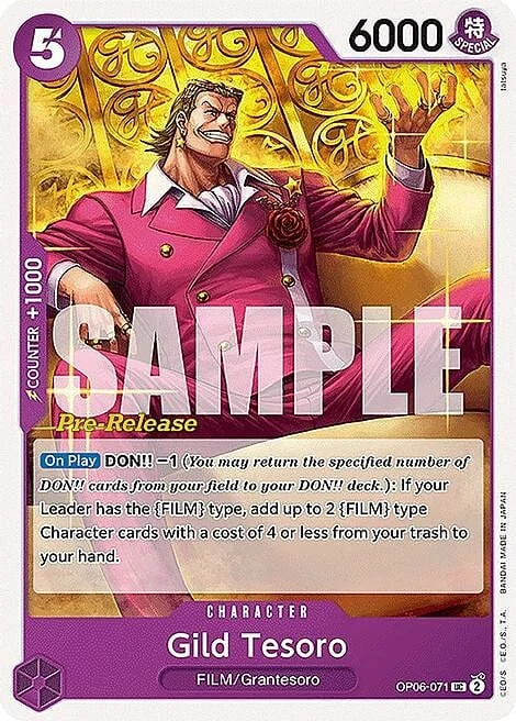 Carte One Piece anglaise OP06-071 Gild Tesoro