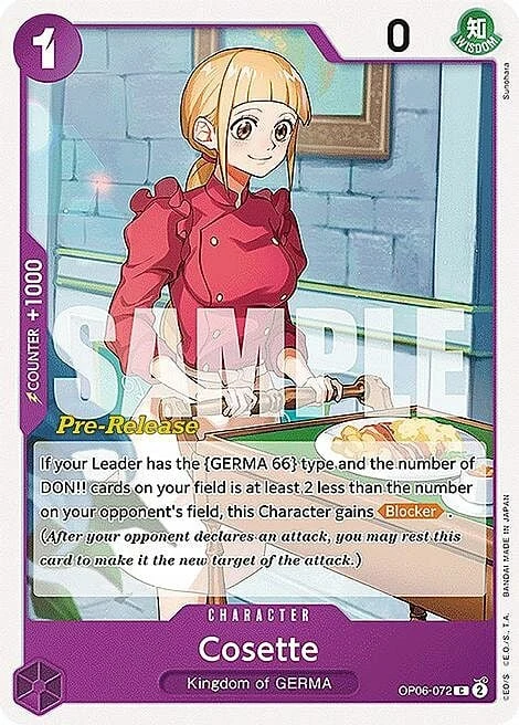 Carte One Piece anglaise OP06-072 Cosette