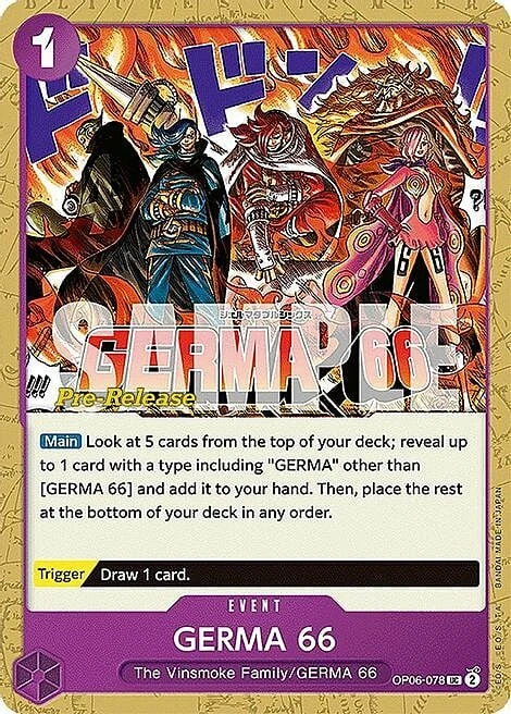 Carte One Piece anglaise OP06-078 GERMA 66