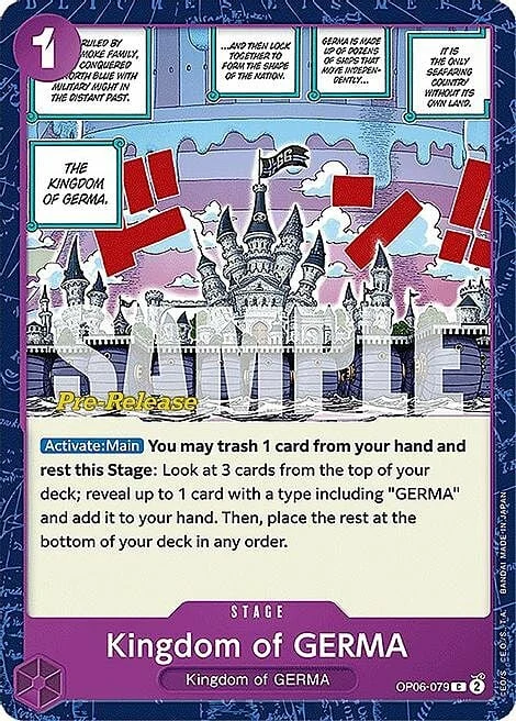 Carte One Piece anglaise OP06-079 Kingdom of GERMA