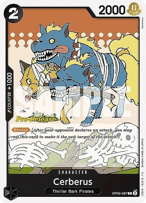 Carte One Piece anglaise OP06-087 Cerberus