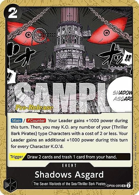 Carte One Piece anglaise OP06-095 Shadows Asgard