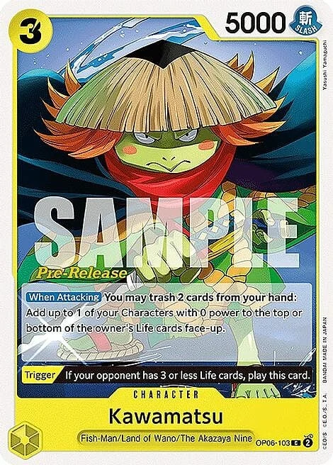 Carte One Piece anglaise OP06-103 Kawamatsu