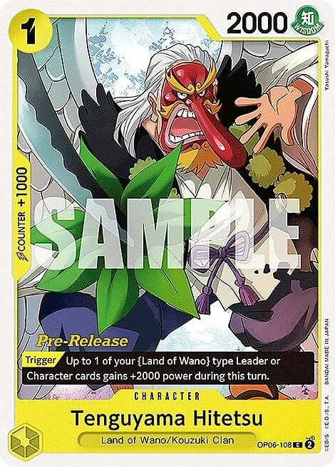 Carte One Piece anglaise OP06-108 Tenguyama Hitetsu