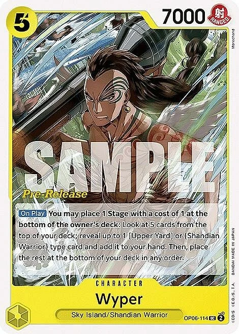 Carte One Piece anglaise OP06-114 Wyper