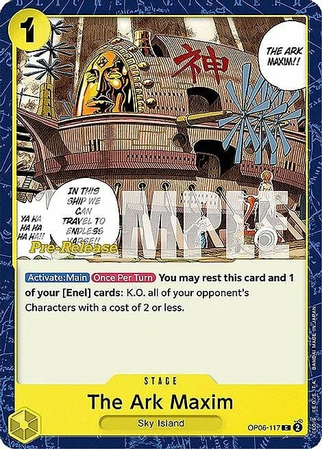 Carte One Piece anglaise OP06-117 The Ark Maxim