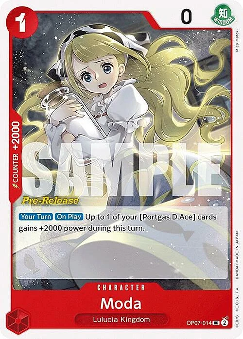 Carte One Piece anglaise OP07-014 Moda