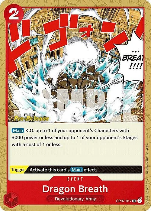 Carte One Piece anglaise OP07-017 Dragon Breath
