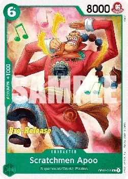 Carte One Piece anglaise OP07-028 Scratchmen Apoo