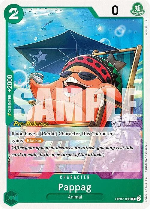 Carte One Piece anglaise OP07-030 Pappag