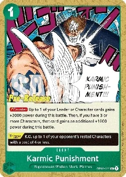 Carte One Piece anglaise OP07-035 Karmic Punishment