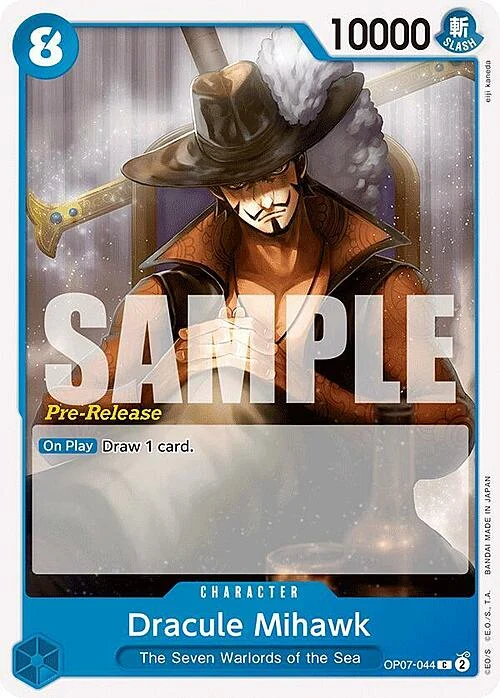 Carte One Piece anglaise OP07-044 Dracule Mihawk