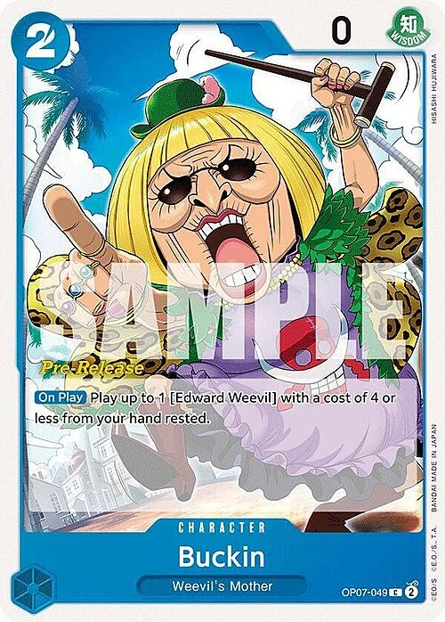 Carte One Piece anglaise OP07-049 Buckin