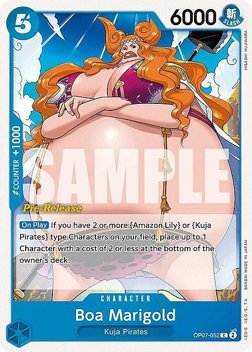 Carte One Piece anglaise OP07-052 Boa Marigold