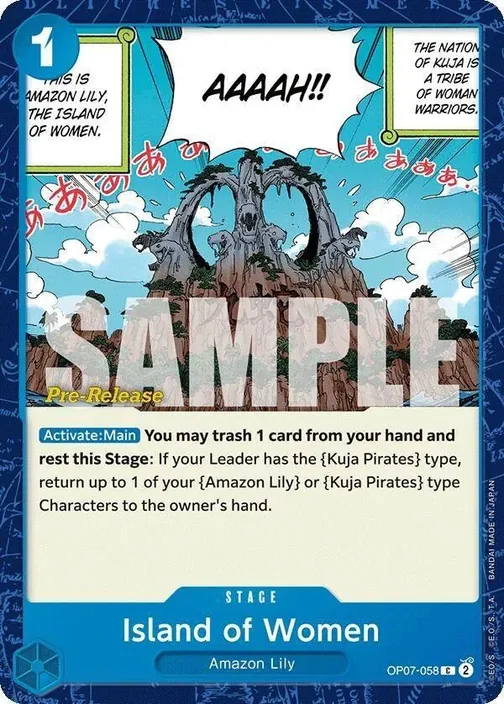 Carte One Piece anglaise OP07-058 Island of Women