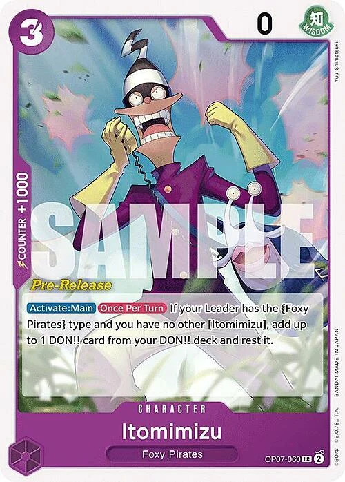Carte One Piece anglaise OP07-060 Itomimizu