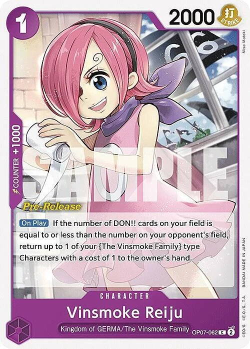 Carte One Piece anglaise OP07-062 Vinsmoke Reiju