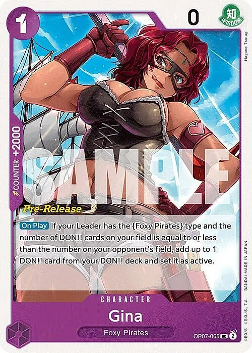 Carte One Piece anglaise OP07-065 Gina