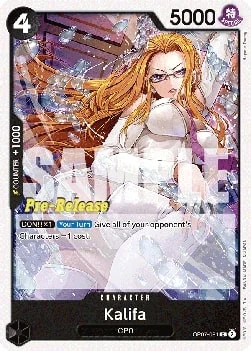 Carte One Piece anglaise OP07-081 Kalifa