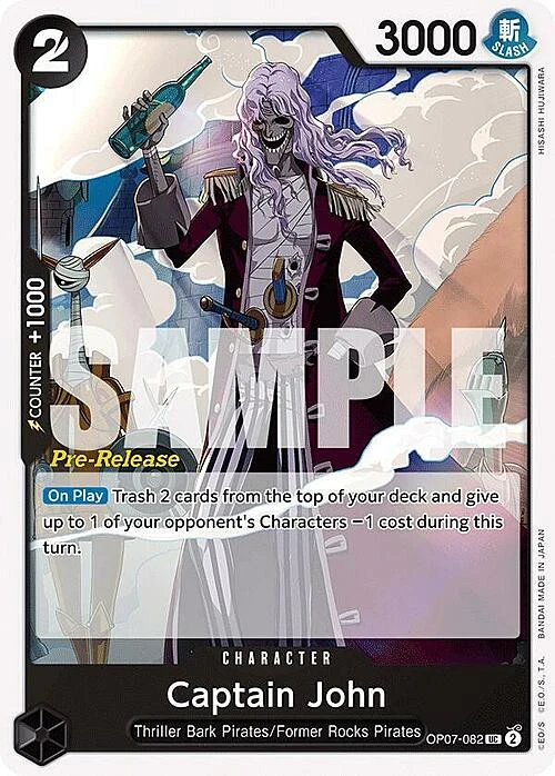 Carte One Piece anglaise OP07-082 Captain John
