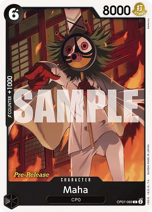 Carte One Piece anglaise OP07-089 Maha