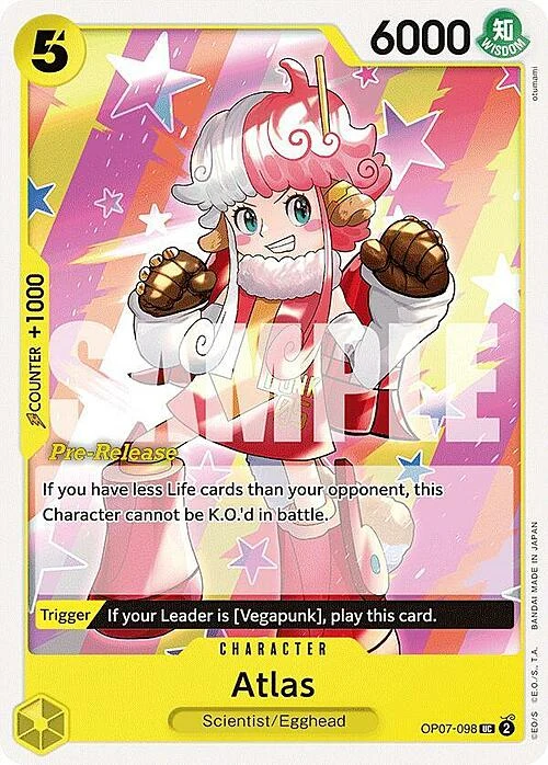 Carte One Piece anglaise OP07-098 Atlas