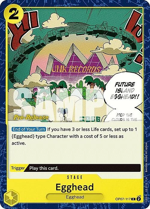 Carte One Piece anglaise OP07-117 Egghead