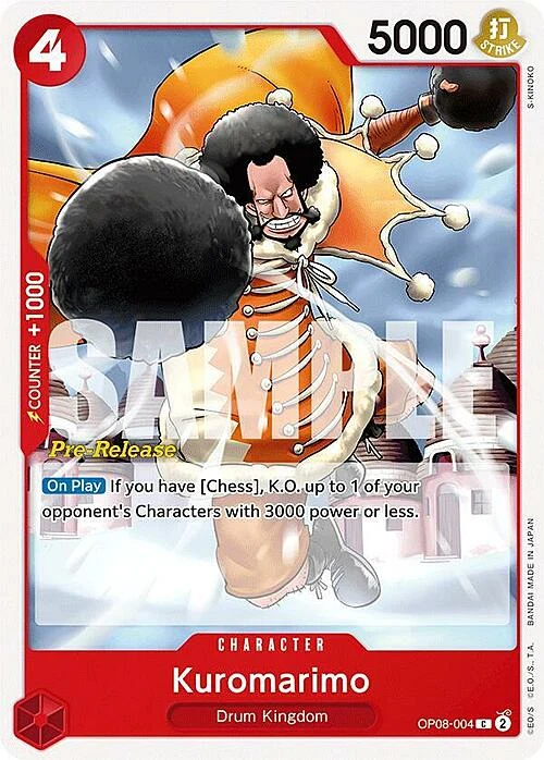 Carte One Piece anglaise OP08-004 Kuromarimo