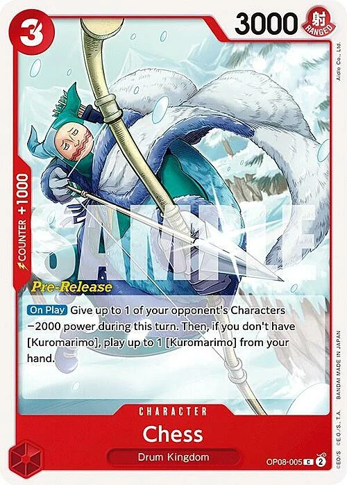 Carte One Piece anglaise OP08-005 Chess