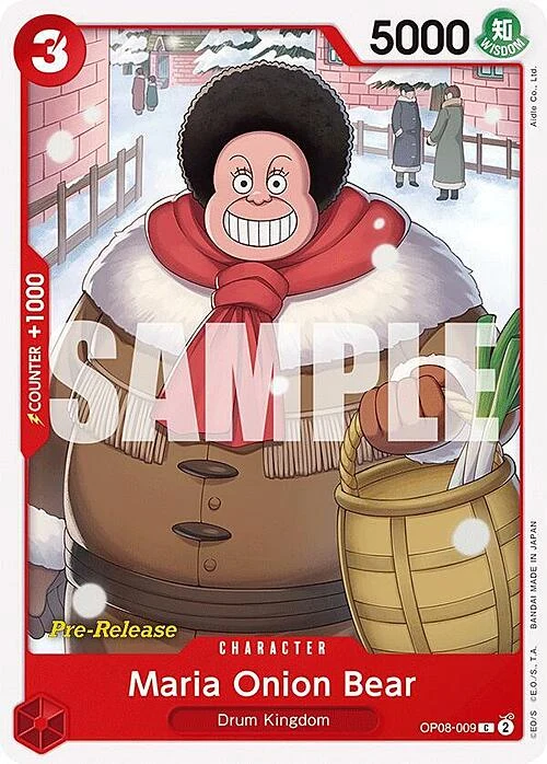 Carte One Piece anglaise OP08-009 Maria Onion Bear
