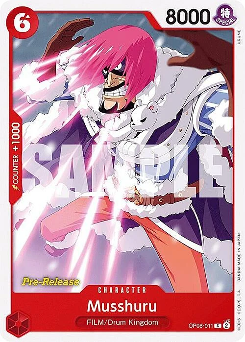 Carte One Piece anglaise OP08-011 Musshuru