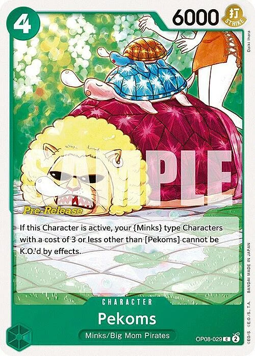 Carte One Piece anglaise OP08-029 Pekoms