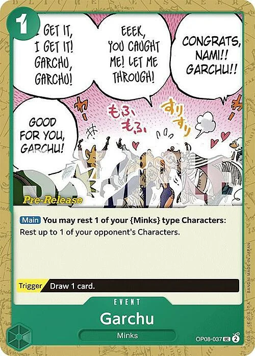 Carte One Piece anglaise OP08-037 Garchu