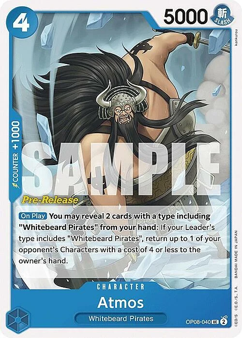 Carte One Piece anglaise OP08-040 Atmos