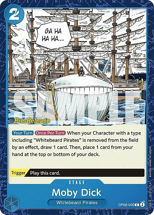 Carte One Piece anglaise OP08-056 Moby Dick