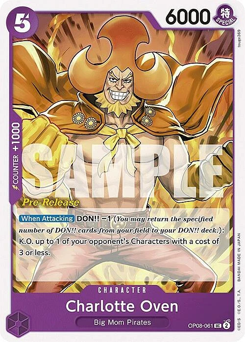 Carte One Piece anglaise OP08-061 Charlotte Oven