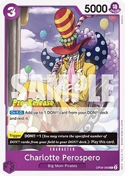 Carte One Piece anglaise OP08-068 Charlotte Perospero