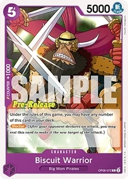 Carte One Piece anglaise OP08-072 Biscuit Warrior