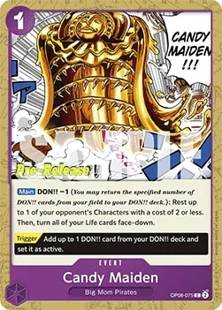 Carte One Piece anglaise OP08-075 Candy Maiden